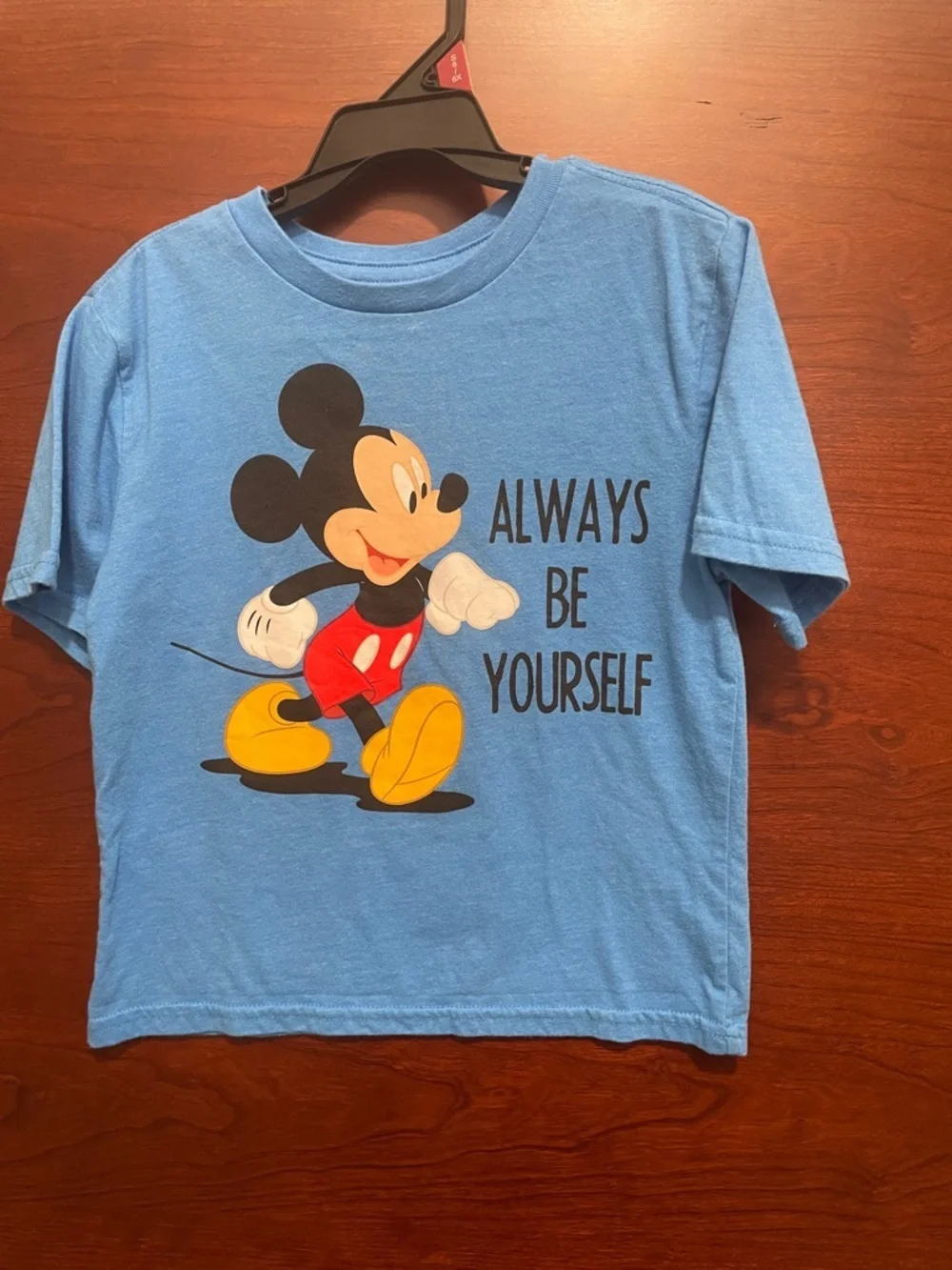 Disney Blue Mickey Mouse 'Always Be Yourself' Graphic Tee